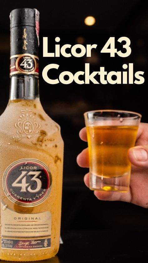 Licor 43 Cocktails Liqueur Drinks, Coctails Recipes, Bourbon Tasting, Liquor Recipes, Summer Drinks Alcohol, Cocktail Drinks Alcoholic, Key Lime Juice, Cocktails To Try, Liqueurs Recipes