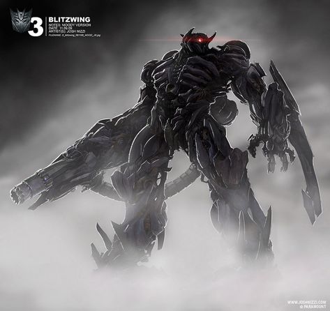 Transformers: Dark of the Moon Concept Art by Josh Nizzi Transformers Blitzwing, Moon Concept Art, Transformers Shockwave, Transformers Concept, Shockwave Transformers, Transformers Dark Of The Moon, Alita Battle Angel Manga, Dark Of The Moon, Transformers Art Design