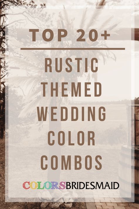 Top 40+ Wedding Colors for All Seasons and Colors - ColorsBridesmaid Wedding Themes Colors 2025, Olive And Rust Wedding Theme, Rustic Country Wedding Color Schemes, Rustic Elegant Wedding Colors, Olive Green And Rust Wedding Theme Color Schemes, Rustic Wedding Theme Colors Colour Palettes, Rustic Theme Wedding Color Palette, Spring Wedding Rustic Colors, June Rustic Wedding Colors