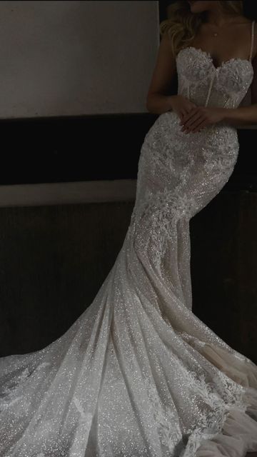 Gorgeous Tight Wedding Dress, Wedding Dresses Boujee, Bodycon Wedding Dress The Bride, Bodycon Wedding Dresses, Mermaid Wedding Dress Sparkly, Wedding Dresses Bodycon, Bedazzled Wedding Dress, Body Con Wedding Dress, Royal Wedding Dress Aesthetic