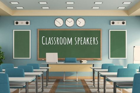 10 Best Classroom Speakers for Teachers in 2021 - A Tutor School Building Plans, Blue Classroom, Education Design Interior, Interior Design Indian, Student Images, Home Theater Speaker System, Classroom Interior, Classroom Background, School Building Design