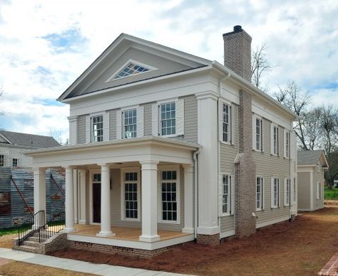 Historic House Exterior, Italianate House Exterior, Greek Revival House Plans, Italianate House, Garden Pool Design, Cape Cod House Exterior, American Style House, Best House Design, Greek Revival Architecture