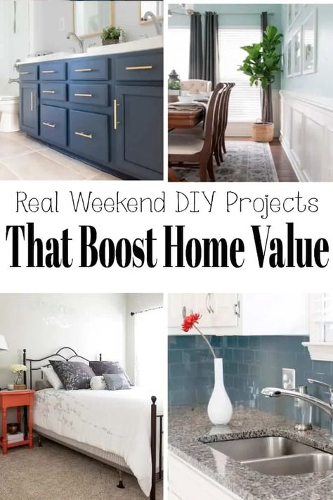 Real Life Budget Weekend Projects that Boost the Value of Your Home - these projects are beginner friendly for making small changes in your home and keeping up with repairs for maximum resale value in your home. Easy Diy Home Improvement Ideas, Easy Diy Home Improvement, Diy Home Improvement Ideas, Easy Home Improvement Projects, Kitchen Measurements, Easy Home Improvement, Diy House Renovations, Blogger Home, Cleaning Home