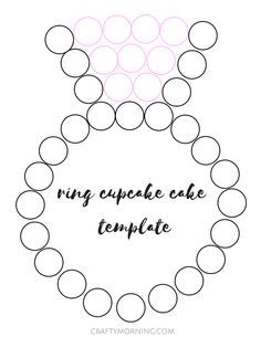 Here’s a cute and cheap way to have an engagement/wedding cake! Use only cupcakes and arrange them to look like a diamond ring. Frost 9 cupcakes pink and 26 a mint green color then add sprinkles. Write the couple’s name in the middle on a piece of cardboard or poster board. I love it! (Made … Ring Cupcake Cake, Ring Cupcake, Cupcake Template, Engagement Cupcakes, 50th Wedding Anniversary Cakes, Engagement Party Planning, Fiesta Cake, Bridal Shower Cupcakes, Anniversaire Diy