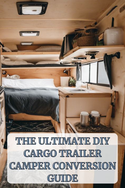 Transform your cargo trailer into the ultimate camper with our step-by-step DIY guide 🚐✨. Whether you're a crafty newbie or a seasoned pro, discover tips and tricks to create a cozy, customized space. Ready to embark on an adventure with a personal touch? Click to learn how! What's your dream camper conversion feature? Share in the comments!  #rvdecoratingideas #rvdecor #rvremodel Converted Cargo Trailer To Camper, 7x14 Cargo Trailer Conversion, Diy Cargo Trailer, Enclosed Trailer Camper Conversion, Converted Cargo Trailer, Utility Trailer Camper, Trailer Camper Conversion, Enclosed Trailer Camper, Pack Mule