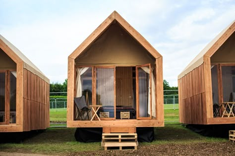 Small Barn House, Uk Festivals, Resort Design, Wooden Cabins, Container House Design, A Frame House, Tiny House Cabin, Shipping Container Homes, Prefab Homes