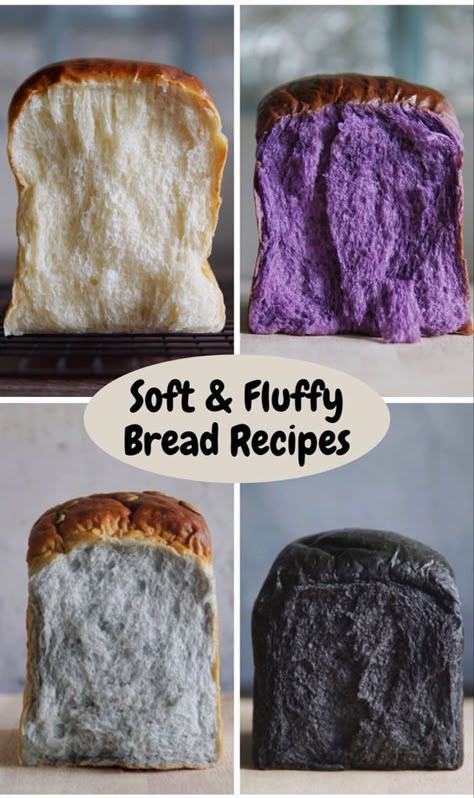 Soft Fluffy Bread Recipe, Soft Fluffy Bread, Fluffy Bread Recipe, Fluffy Bread, Bread Bun, Types Of Bread, Monkey Bread, Delicious Bread, Asian Desserts