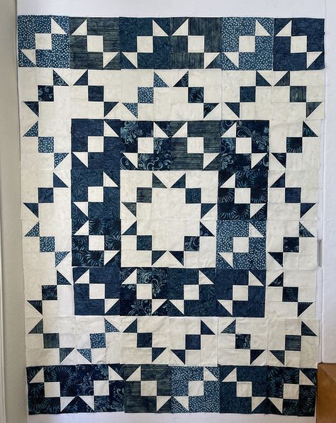 Wowza Quilt Pattern layout | Multiple layouts in the pattern… | Flickr Blue Quilts Ideas Color Combos, Quilt Patterns For Men, Two Color Quilts, Man Quilt, Quilt Sewing Patterns, Half Square Triangle Quilts, Quilt Of Valor, Patriotic Quilts, Picture Quilts