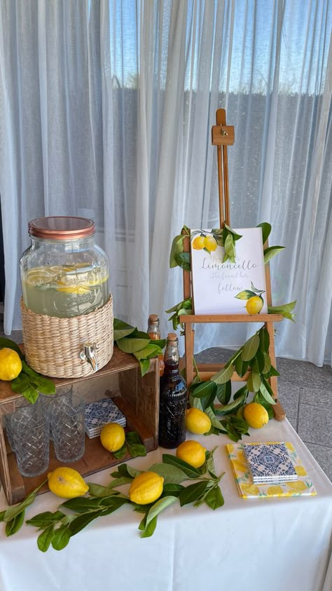 Positano Shower Theme, Amalfi Coast Theme Engagement Party, Bridal Shower Positano Theme, Italian Lemon Birthday Theme, Mediterranean Bridal Shower Decor, Lemon Squeeze Baby Shower Theme, Lemon Capri Theme Party, Meet Me In Positano Theme, Positano Birthday Theme