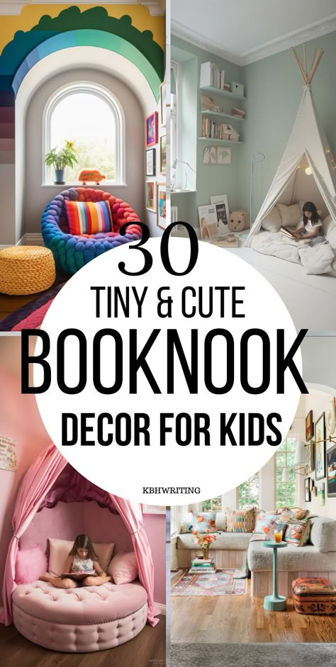 30 Cozy & Small Book Nook Ideas For Kids  – Krafting Beautiful Homes Reading Nook In Playroom, Kids Reading Nooks, Small Reading Nook Cozy Corner Bedrooms Ideas, Reading Areas In Classrooms, Toddler Reading Nook Girl, Diy Kids Reading Nook, Kids Reading Nook Corner, Walk In Closet Reading Nook, Kids Bedroom Reading Corner