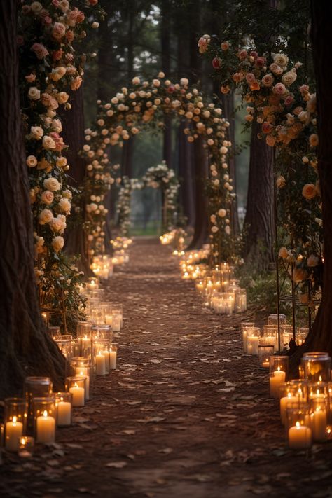 Enchanted Forest Wedding Theme, Twilight Wedding, Forest Theme Wedding, Enchanted Forest Wedding, Dream Wedding Decorations, Dream Wedding Venues, Dark Wedding, Fairy Wedding, Fantasy Wedding