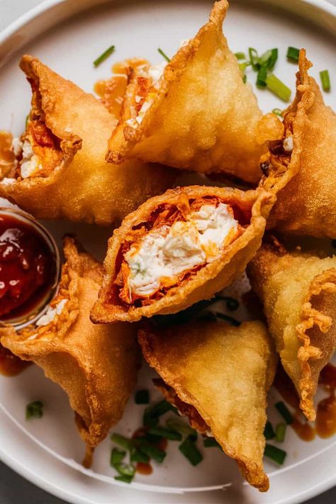 Easy and Crispy Air Fryer Crab Rangoon Air Fry Crab Rangoon, Air Fried Crab Rangoon, Ragoons Recipe, Air Fryer Crab Rangoon, Homemade Crab Rangoon, Air Fryer Crab, Easy Fish Tacos, Air Fryer Recipes Appetizers, Christmas Feels