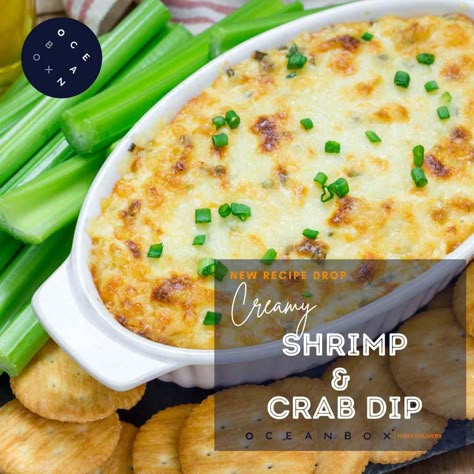 Creamy Shrimp and Crab Dip Seafood Crab Dip, Creamy Seafood Dip, Hot Shrimp And Crab Dip, Hot Crab And Shrimp Dip, Warm Crab Dip Recipe, Shrimp Crab Dip, Crab And Shrimp Dip, Crockpot Crab Dip, Crab Dip With Cream Cheese