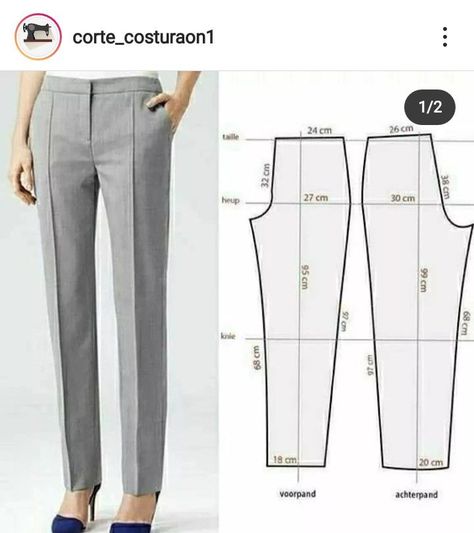 Linen Pants Pattern, Trouser Pants Pattern, Como Fazer Short, Men Pants Pattern, Women Pants Pattern, Mens Sewing Patterns, Projek Menjahit, Clothing Pattern Design, Trouser Pattern