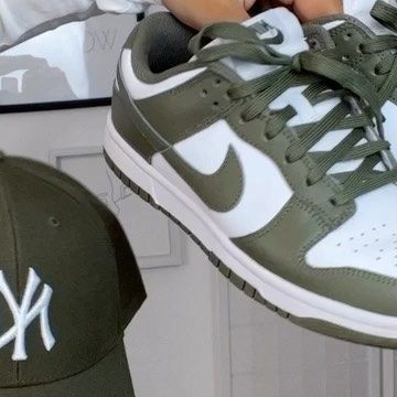 Zi🌿| Fashion on Instagram: "Olive tones>> 🍃🫒🍸" Nike Dunk Low Medium Olive, Pretty Sneakers, Nike Shoes Air Force, Trendy Shoes Sneakers, Pretty Shoes Sneakers, All Nike Shoes, Shoe Wishlist, Nike Shoes Jordans, Cute Nike Shoes