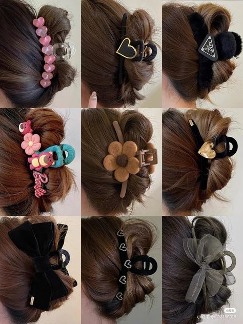 Hairstyles Kawaii, Bow Hairstyles, Crochet Bow Pattern, Natural Hair Care Routine, Crochet Flower Headbands, Curly Hair Accessories, Hairstyles Design, Diy Hair Accessories Ribbon, Crochet Bow