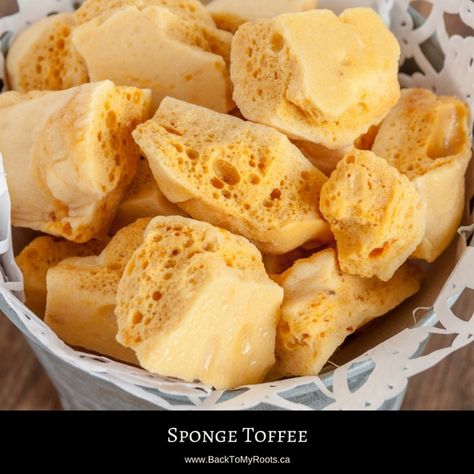 Sponge Toffee Sponge Toffee Recipe, Sponge Toffee, Honeycomb Candy, Recipe Folder, Toffee Recipe, Candy Recipes Homemade, Christmas Candy Recipes, Awesome Recipes, Candy Candy