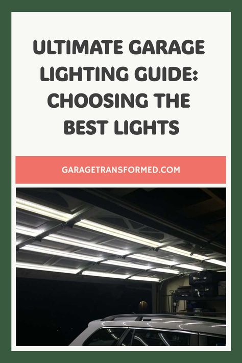 Discover how the proper garage lighting can enhance your DIY projects, car maintenance, and storage organization. Uncover valuable insights and tips in our detailed garage lighting guide to illuminate your space efficiently and effectively. Garage Light Fixtures, Garage Door Lights, Installing Recessed Lighting, Garage Lights, Led Garage Lights, Glamour Home, Ultimate Garage, A Beautiful House, Diy Garage Door