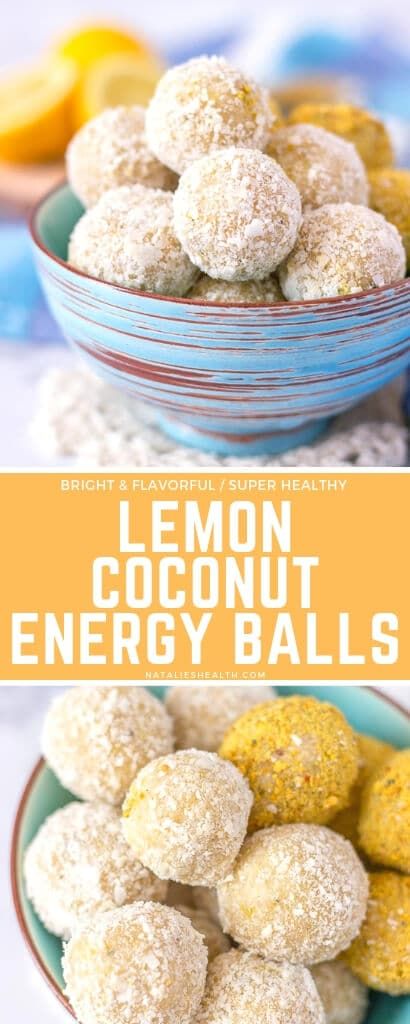 Lemon Balls, Lemon Snack, Coconut Energy Balls, Energy Balls Healthy, Energy Bites Recipes, Coconut Balls, Energy Ball Recipe, Lemon Coconut, Protein Balls