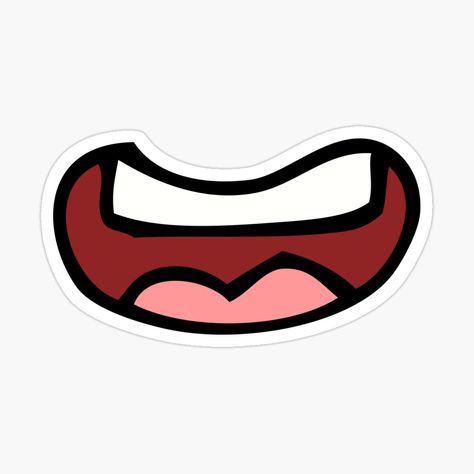 Cartoon Teeth, Teeth Sticker, Cartoon Mouth, Cartoon Mouths, Sticker Cartoon, Smile Cute, Smile Teeth, Coloring Stickers, Happy Smile