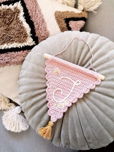 Crochet Room Decor Ideas, Crochet Room Decor, Crochet Room, Crochet Nursery Decor, Crochet Bunting, Crochet Nursery, Crochet Wall Hangings, Crochet Decoration, Crochet Girls