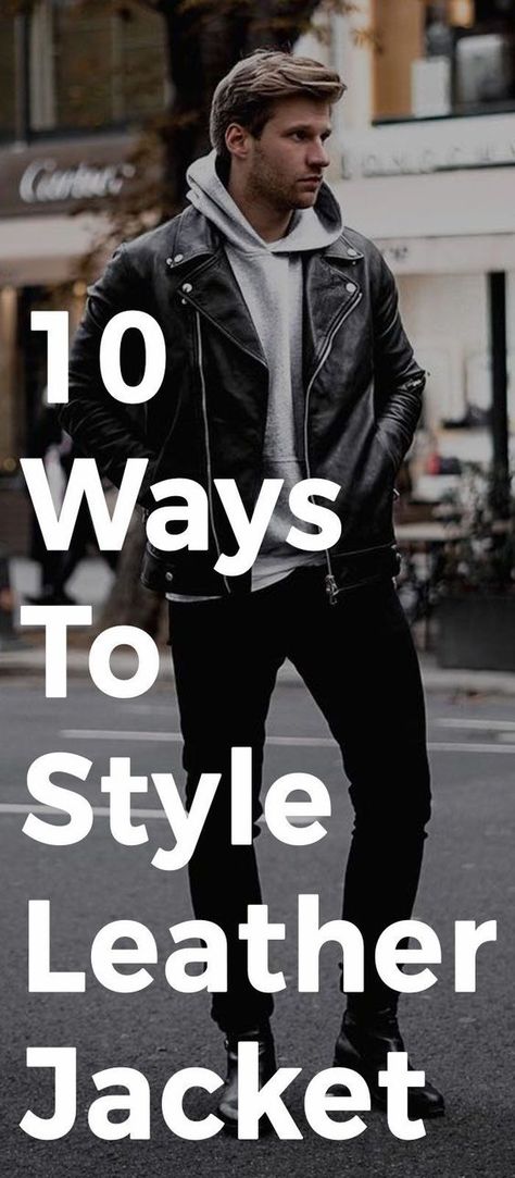 How to Coordinate Men’s Leather Jackets According to Age In the realm of Men’s Leather Jackets fashion, few items are as adaptable as a leather jacket. Yet, as a man in the midst of his middle years, it becomes crucial to discern the fine line between fashion-forward and fashion faux pas. Naturally, none of us wish to appear as though we’ve borrowed a jacket from our teenage . #leather #jacket #menlaetherjacket #winteroutfits #wintercollection #pureleatherjacket #leatherstyle #blackleather . Leather Jacket Outfit Ideas, Black Jacket Outfit, Biker Jacket Outfit, Jacket Outfit Ideas, Black Leather Jacket Outfit, Leather Jacket Outfit Men, Hoodie Outfit Men, Black Leather Jacket Men, Leather Jacket Outfit