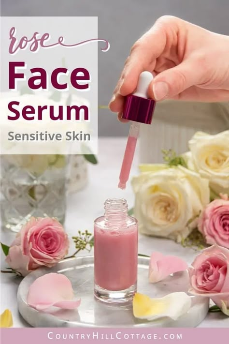 Oily Acne Prone Skin Care, Facial Serum Recipe, Rose Oil For Skin, Acne Scar Skin Care, Remedies For Oily Skin, Rose Water Diy, Rose Serum, Winter Skin Care Tips, Homemade Makeup Remover