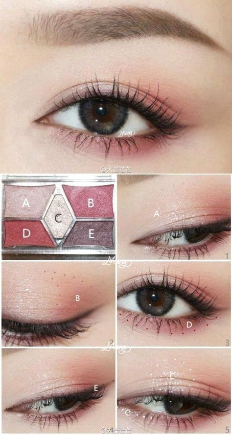 Nerd Makeup, Make Up Mata, Tutorial Eyeliner, Membentuk Alis, Makeup Asian, Korean Makeup Tips, Mekap Mata, Korean Makeup Look, Korean Makeup Tutorials