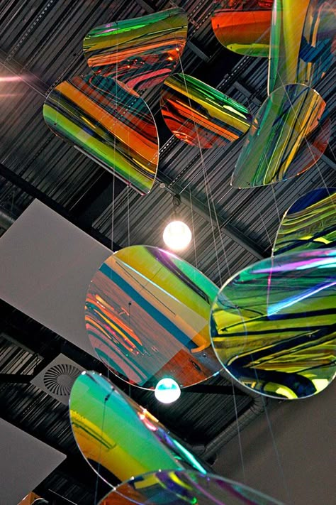 Hanging Art Installation, Ceiling Mobile, Pride 2024, Suspended Art, Art Chandelier, Artwork Sculpture, Light Art Installation, Acrylic Chandelier, Ceiling Art