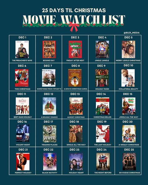 We're counting down to Christmas with 25 holiday movie to watch. These are all oldies but goodies that you should watch at least once during the holiday season. https://blexmedia.com/countdown-to-christmas-25-best-holiday-movies-to-watch-2023/ Cousin Day, Netflix Christmas Movies, Best Holiday Movies, Top 10 Movies, Winter Movies, Christmas Movies List, Collateral Beauty, Top Tv Shows, Movie To Watch