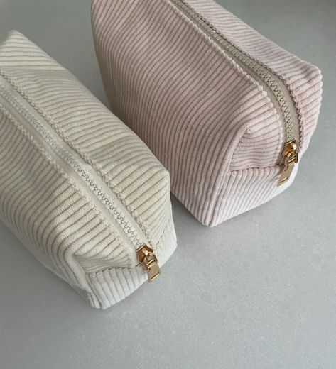 EliasAccessories - Etsy Makeup Bag Pink, Pink Makeup Bag, Corduroy Material, Hair Gift, Small Makeup Bag, Cream Makeup, Bag Makeup, Pink Makeup, Small Pouches