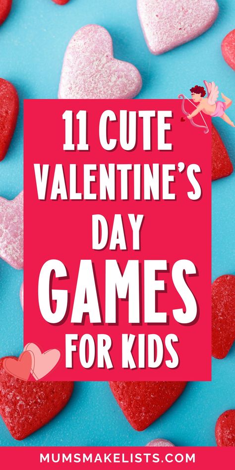 Make your celebration unforgettable with creative Valentine's Day games for kids. Try fun activities like the Stacking Candy Game and Valentine Candy Relay to keep kids entertained for hours. These ideas are perfect for making memories at home or during festive gatherings. Valentine Party Game, Elementary Valentines Party, Valentines Games, Valentine's Day Party Ideas For Kids, Valentines Day School Party, Kid Friendly Party Games For Kids Valentines Party, Valentines Day Questions For Kids, Fun Valentines Games For Kids, Valentine Party Games For Preschoolers, Valentine’s Day Games For Pre K, Valentines Class Games For Kids, Valentines Games For Kids Classroom 1st Grade, Valentines Day School Party Games, Valentines Themed Games For Kids