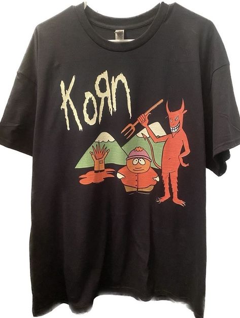 Korn x South Park Tee Joe Rogan Podcast, Cute Shark, Joe Rogan, Dr Closet, Band Tees, South Park, Vintage Tees, Clothes Accessories, Random Things