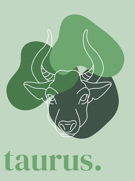 Zodiac Sign Taurus Wallpaper, Taurus Illustration Art, Taurus Painting Ideas On Canvas, Taurus Astethic, Taurus 3d Wallpaper, Taurus Wall Art, Taurus Painting Ideas, Taurus Room Aesthetic, Taurus Season Aesthetic