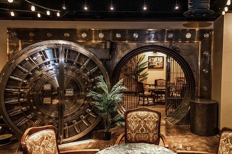 Speakeasy Entrance, Concealed Bar, Speakeasy Lounge, Speakeasy Bars, Speakeasy Door, Steampunk Concept, Happy Hour Menu, No Entry, Speakeasy Bar