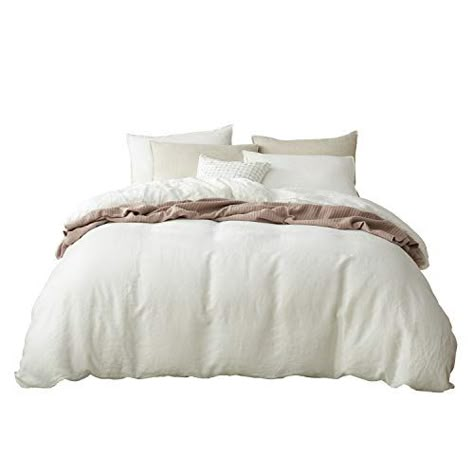 DAPU Pure Stone Washed Linen Duvet Cover Set 100 French Natural FlaxFullQueen White Duvet Cover and 2 Pillowcases -- Click image to review more details. (This is an affiliate link) Queen Duvet Cover Sets, Tiny House Living Room, Washed Linen Duvet Cover, White Duvet Cover, King Duvet Cover Sets, Soft Bed, Linen Duvet Cover, Ceiling Design Bedroom, White Duvet Covers