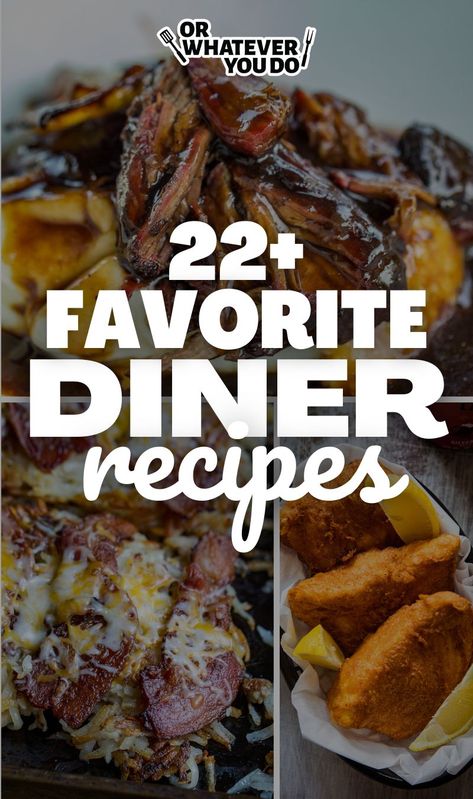 Restaurant Style Food Recipes, Best Diner Food, Diner Specials Ideas, Diner Food Truck, American Diner Food Recipes, Pub Classic Food, American Diner Recipes, Dinner On A Dime, Main Food Dish