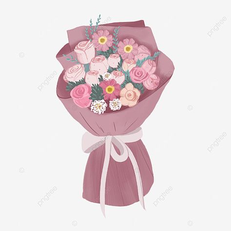 Bouquet Flowers Illustration, Flowers Drawing Bouquet, Drawn Flower Bouquet, Flowers Bouquet Drawing, Bouquet Of Flowers Drawing, Flower Bouquet Illustration, Sorry Sticker, Bouquet Drawing, Flower Bouquet Png