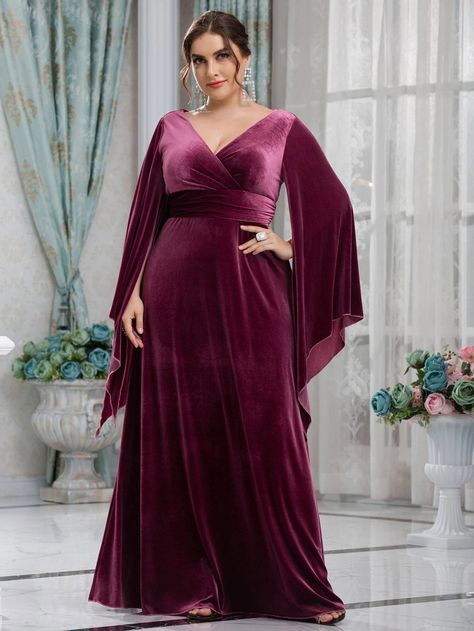 Velvet gown design