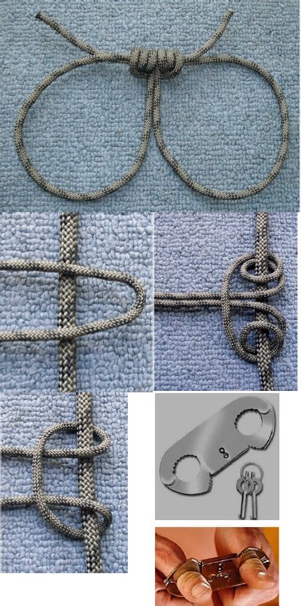 A Long-Term Survival Guide - How to Make Rope Restraints | Scribd Paracord Handcuffs, Prusik Knot, Paracord Knots, Knots Diy, Survival Stuff, Rope Knots, Zombie Survival, Paracord Projects, How To Make Rope