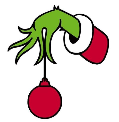 Immagini Grinch, Grinch Drawing, Easy Christmas Drawings, Grinch Hand, Grinch Hands, Grinch Christmas Tree, Idee Cricut, Grinch Ornaments, Ornament Drawing