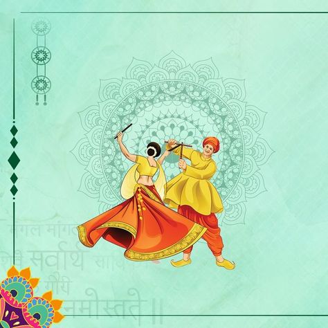 Navratri Painting Ideas, Navratri Painting, Navratri Post, Navratri Banner, Navratri Background, Navratri Poster, Navratri Video, Dandiya Dance, Garba Navratri