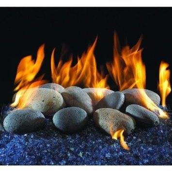 Amazon.com: Peterson Gas Logs Decorative Terracotta River Rock Fyre Stones: Home & Kitchen Fireplace Glass Rocks, Fire Rocks, Electric Logs, Gas Fireplace Insert, Gas Log Sets, Fireplace Logs, Gas Fireplace Logs, Rock Landscaping, Rock Fireplaces