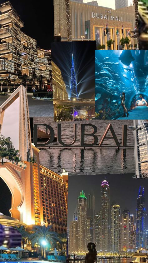 Move To Dubai Vision Board, Dubai Visiting Places, Vision Board Dubai, Dubai Manifestation, Dubai Wallpaper Aesthetic, Dubai Vision Board, Dubai Postcard, Dubai Collage, Dubai Wallpaper