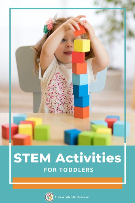 Looking for STEM activities and STEM toys for toddlers? Discovery Building Sets offers both STEM building toys and STEM activities for toddlers to ignite their STEM-based learning through play. When you hear the word STEM, you might be thinking about high-tech toys or expensive STEM kits. Explore our easy STEM activities that use blocks for toddlers and other simple household items. #stemactivities #STEMtoysfortoddlers #blockplay #blocksfortoddlers #importanceofplay #DiscoveryBuildingSets Stem Activities For Toddlers, Easy Stem Activities, Science Activities For Toddlers, Simple Stem Activities, Toddler Stem, Stem Activities Preschool, Toddler Math, Easy Stem, Fun Stem Activities