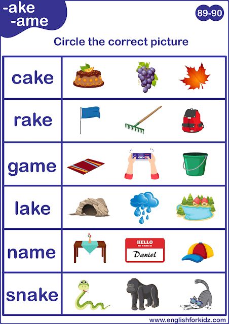 Printable long A sound matching worksheet to learn English phonics Long A Sound Words Worksheet, Long A Worksheets Kindergarten, Long A Activities Kindergarten, Long A Words Worksheet, Long A Sound Worksheets, Long A Activities, A Sound Words Worksheet, Long A Phonics, Long A Sound Words