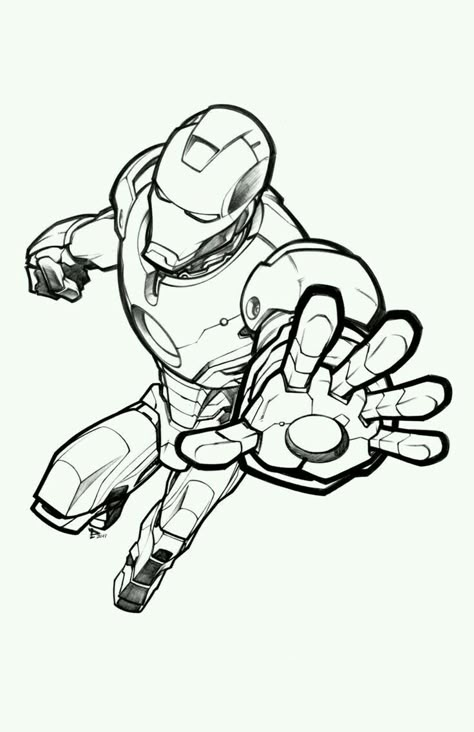 Iron Man Drawing, Avengers Drawings, Marvel Avengers Comics, Marvel Coloring, Iron Man Art, Marvel Drawings, Drawing Cartoon Characters, Marvel Avengers Funny, Comic Drawing