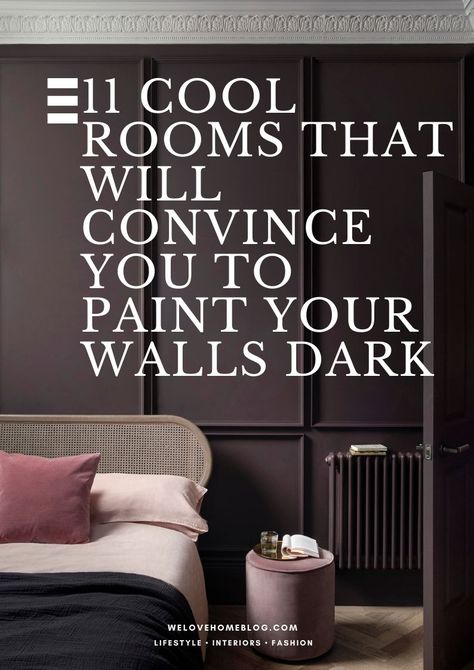 Dark Purple Bedroom Walls, Rust Walls, Plum Living Room, Plum Bedroom, Dark Bedroom Walls, Plum Walls, Dark Gray Bedroom, Dark Accent Walls, Navy Living