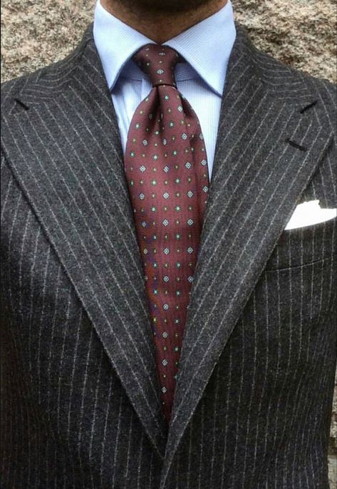 Morning Suit, Grey Pinstripe Suit, Suit Combinations, Der Gentleman, Flannel Suit, Smen, Mens Fashion Blog, Dapper Gentleman, Fashion Suits For Men