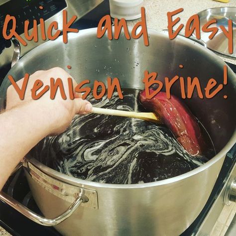 My quick and easy Venison brine is a great way to add juiciness and a subtle flavor to venison. Venison Brine Recipe, Venison Marinade, Deer Roast, Cooking Venison Steaks, Desserts Cheesecake, Venison Roast, Deer Recipes, Recipes Fruit, Indonesian Recipes